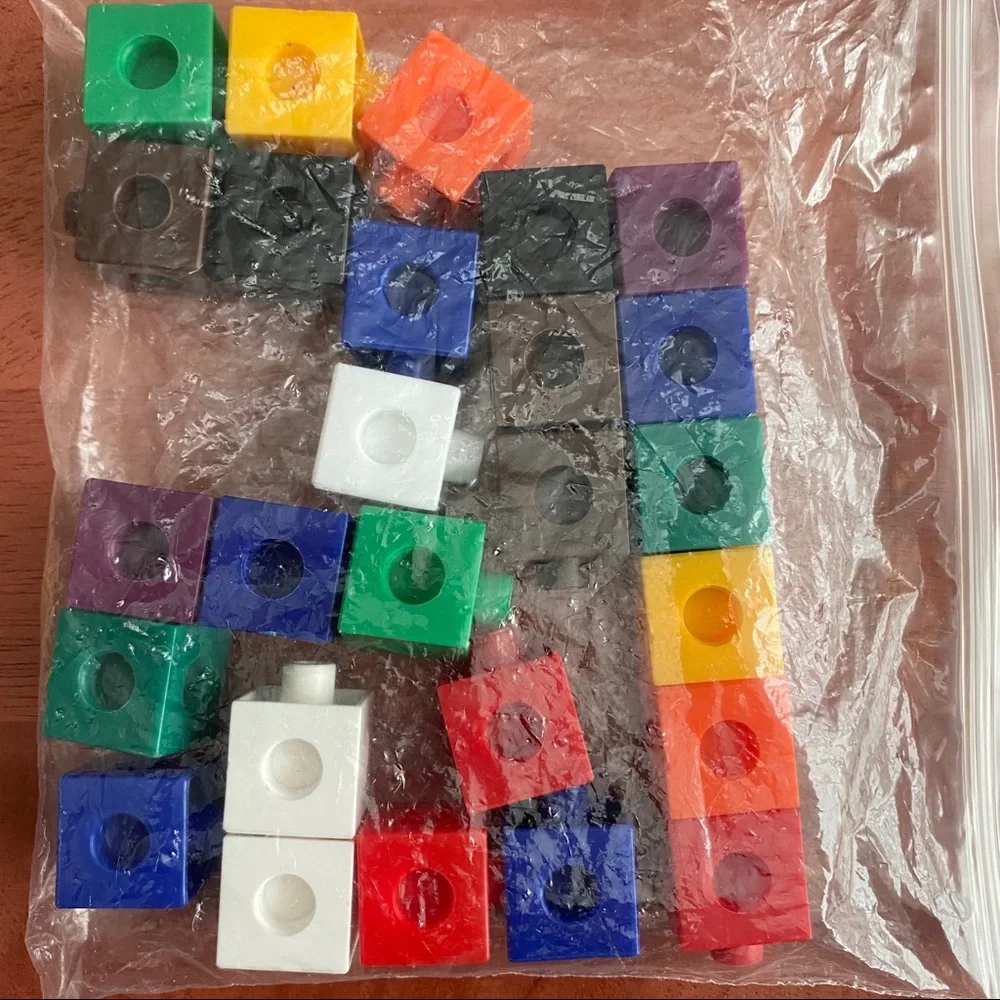 Foam Shapes and Connecting Cubes Learning Toys